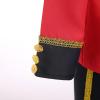 imageIDOPIP Boys Prince Charming Costume Prince Dress up Medieval Royal Prince Outfit Costume for Toddler Kid Boy HalloweenCosplayRed  Black 4pcs