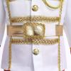 imageIDOPIP Boys Prince Charming Costume Prince Dress up Medieval Royal Prince Outfit Costume for Toddler Kid Boy HalloweenCosplayRed 4pcs