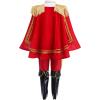 imageIDOPIP Boys Prince Charming Costume Prince Dress up Medieval Royal Prince Outfit Costume for Toddler Kid Boy HalloweenCosplayRed 7pcs