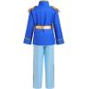 imageIDOPIP Boys Prince Charming Costume Prince Dress up Medieval Royal Prince Outfit Costume for Toddler Kid Boy HalloweenCosplayRoyal Blue  Blue 4pcs