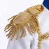 imageIDOPIP Boys Prince Charming Costume Prince Dress up Medieval Royal Prince Outfit Costume for Toddler Kid Boy HalloweenCosplayRoyal Blue 4pcs