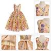 imageIDOPIP Embroidery Flower Girl Lace Dress for Kids Wedding Pageant Party First Communion Dresses Princess Bridesmaid Maxi GownChampagne