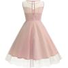 imageIDOPIP Embroidery Flower Girl Lace Dress for Kids Wedding Pageant Party First Communion Dresses Princess Bridesmaid Maxi GownPink Sequin  Mesh