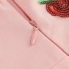 imageIDOPIP Embroidery Flower Girl Lace Dress for Kids Wedding Pageant Party First Communion Dresses Princess Bridesmaid Maxi GownPink Strawberry  Mesh