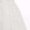 imageIDOPIP Flower Girl Lace Dress for Kids Wedding Bridesmaid Pageant Party Formal Long Gown Princess Communion Tulle Bow DressesWhite