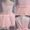 imageIDOPIP Flower Girl Sequin Appliques Dress for Kids Wedding Pageant Party Long Gown Princess Birthday Communion Tulle DressesPink  Sequin