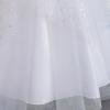 imageIDOPIP Flower Girl Sequin Appliques Dress for Kids Wedding Pageant Party Long Gown Princess Birthday Communion Tulle DressesWhite  Sequin
