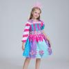 imageIDOPIP Rainbow Candy Tutu Dress for Girls 310Y Candy Princess Costume with Headband for Halloween Birthday Party Dress upLong Sleeve