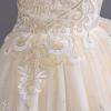 imageIDOPIP Sequin Flower Girl Dress for Kids Wedding Bridesmaid Pageant Party Formal Long Gown Princess Communion Tulle DressesChampagne
