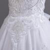 imageIDOPIP Sequin Flower Girl Dress for Kids Wedding Bridesmaid Pageant Party Formal Long Gown Princess Communion Tulle DressesWhite