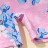 imageKids Baby Girls Float Suit with Adjustable Buoyancy Floral Floatation Swimsuit Floating Swimwear Bathing Suit Toddler Float Swim Vest with 8 Removable Buoyancy Sticks PinkBlue Floral 34 Years