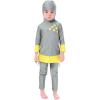 imageMuslim Swimsuit for Girls Kids 2 Pieces Modest Islamic Swimwear Burkini Full Cover Hijab Long Sleeve Heart Print Hooded Top Pants Swimming Cap Costume Conservative Beachwear Bathing Suit Gray 1112Y