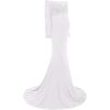 imageWomens Long Sleeve Off Shoulder Lace Maternity Dress for Photography Baby Shower with Flower Sash Belt for Photoshoot