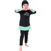 imageOwlFay Mu Swimsuits For Girls Kids Islamic Burkini Full Cover Hijab Top Pants Swim Costume Bathing Suit 56 Years Black