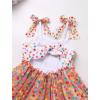 imageBaby Girls Tutu Dress Summer Sleeveless Backless Princess Birthday Party Dresses Sequin Ruffle Tulle Bowknot SundressColorful Confetti