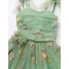 imageBaby Girls Tutu Dress Summer Sleeveless Backless Princess Birthday Party Dresses Sequin Ruffle Tulle Bowknot SundressGreen Floral