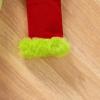 imageIDOPIP Christmas Dress for Toddler Girls Santa Claus Dress Long Sleeve Velvet Belted Dress Holiday Party Ruffle Tulle DressGreen