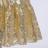 imageIDOPIP Flower Girl Sequin Ruffle Tutu Dress for Kids Wedding Pageant Party Formal Gown Princess Birthday Communion DressesGold
