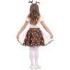 imageIDOPIP Kids Boys Girls Christmas Santa Elf Reindeer Costume Fancy Dress up Cosplay Xmas Holiday Party Dress Outfit with HatBrown Reindeer  Girls