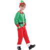 imageIDOPIP Kids Boys Girls Christmas Santa Elf Reindeer Costume Fancy Dress up Cosplay Xmas Holiday Party Dress Outfit with HatGreen Elf Santa  Boys