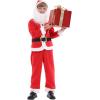imageIDOPIP Kids Boys Girls Christmas Santa Elf Reindeer Costume Fancy Dress up Cosplay Xmas Holiday Party Dress Outfit with HatRed Santa Claus  Boys