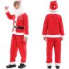 imageIDOPIP Kids Boys Girls Christmas Santa Elf Reindeer Costume Fancy Dress up Cosplay Xmas Holiday Party Dress Outfit with HatRed Santa Claus  Boys