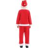 imageIDOPIP Kids Boys Girls Christmas Santa Elf Reindeer Costume Fancy Dress up Cosplay Xmas Holiday Party Dress Outfit with HatRed Santa Claus  Boys