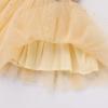 imageIDOPIP Sparkle Sequin Tutu Dress for Girls Birthday Glitter Tulle Formal Prom Pageant Mesh Ruffle DressChampagne