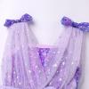 imageIDOPIP Sparkle Sequin Tutu Dress for Girls Birthday Glitter Tulle Formal Prom Pageant Mesh Ruffle DressPurple
