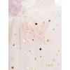 imageIDOPIP Toddler Baby Girl Sequin Butterfly Tutu Dress Summer Sleeveless Smocked Backless Princess Birthday Party Tulle DressesWhite