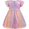 imageIDOPIP Toddler Baby Girls Sequin Ombre Dress Rainbow Princess Birthday Party Sparkly Dresses Pageant Wedding Tutu Gown 9M6TPurple