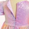 imageIDOPIP Toddler Baby Girls Sequin Ombre Dress Rainbow Princess Birthday Party Sparkly Dresses Pageant Wedding Tutu Gown 9M6TPurple