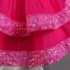 imageIDOPIP Toddler Girls Birthday Dresses Sequin Tulle Tutu Flower Girl Wedding Party Dress Pageant Formal First Communion GownHot Pink