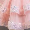 imageIDOPIP Toddler Girls Birthday Dresses Sequin Tulle Tutu Flower Girl Wedding Party Dress Pageant Formal First Communion GownPink