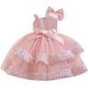 imageIDOPIP Toddler Girls Birthday Dresses Sequin Tulle Tutu Flower Girl Wedding Party Dress Pageant Formal First Communion GownPink