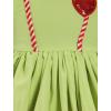 imageIDOPIP Toddler Girls Christmas Dress Puff Sleeve Tutu Dress Princess Baptism Ruffle Tulle Dress Cake Smash Photo Shoot OutfitGreen