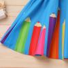 imageIDOPIP Toddler Kids Girls Back to School Outfits Pencil Print Tshirt  Suspenders Skirt Overalls Dress Kindergarten ClothesBlue  Pencil