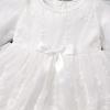 imageToddler Baby Girl Long Sleeve Fall Dress Flower Lace Wedding First Birthday Baptism Christening Dresses with Hat OutfitWhite Lace Floral