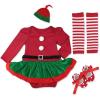 Red + Green Long Sleeve 4pcs