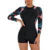 Red Floral - Long Sleeve