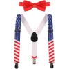 imageBaby Boys Cake Smash Clothes Diaper Suspenders Pants Bow Tie 3PCS Set First 1st 2nd Birthday Outfit for Photo Prop PartyRed  Stars  Stripes