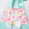 imageIDOPIP Baby Girls Donut Ice Cream Tutu Dress Summer Sleeveless Strap Backless Princess Birthday Party Dresses with HeadwearGreen Ice Cream