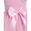 imageIDOPIP Baby Girls Donut Ice Cream Tutu Dress Summer Sleeveless Strap Backless Princess Birthday Party Dresses with HeadwearPink Floral