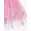 imageIDOPIP Baby Girls Donut Ice Cream Tutu Dress Summer Sleeveless Strap Backless Princess Birthday Party Dresses with HeadwearPink Floral