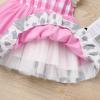 imageIDOPIP Baby Girls Gingham Tutu Dress Sequin Strawberry Cow Print Princess Birthday Party Dresses with Headband 2PCS OutfitPink Plaid Cow