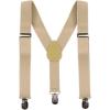 imageIDOPIP Cake Smash Outfit Boys Suspender Bow Tie Set with Birthday Hat Formal Tuxedo Suit for Kids Baby Photo Shoot CostumeKhaki