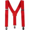 imageIDOPIP Cake Smash Outfit Boys Suspender Bow Tie Set with Birthday Hat Formal Tuxedo Suit for Kids Baby Photo Shoot CostumeRed