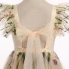 imageIDOPIP Embroidery Flower Girl Dress for Kids Baby Wedding Pageant Party Communion Dresses Backless Butterfly Birthday GownApricot Floral