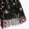 imageIDOPIP Embroidery Flower Girl Dress for Kids Baby Wedding Pageant Party Communion Dresses Backless Butterfly Birthday GownBlack Floral