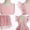 imageIDOPIP Embroidery Flower Girl Dress for Kids Baby Wedding Pageant Party Communion Dresses Backless Butterfly Birthday GownDusty Pink Butterfly
